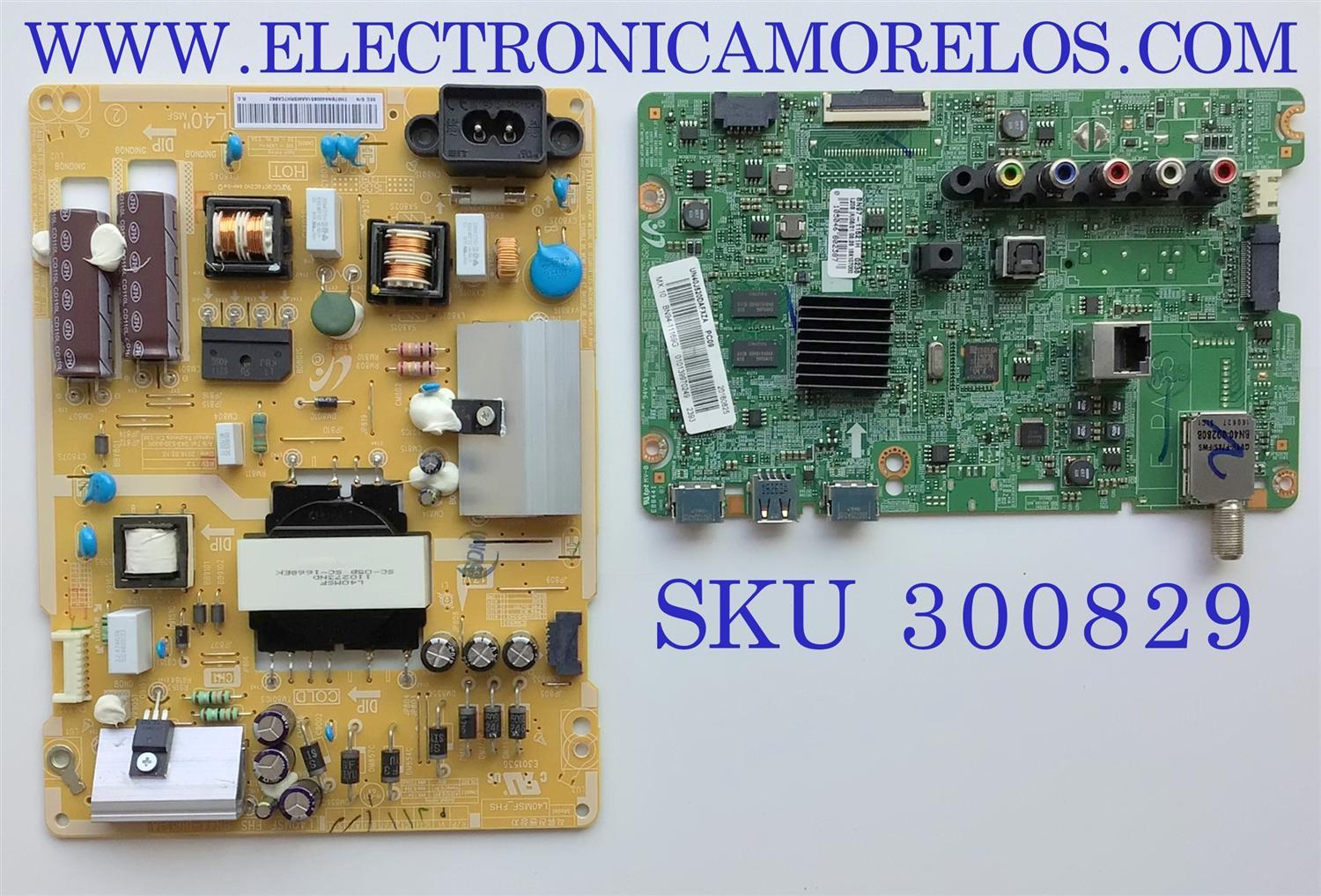 KIT DE TARJETAS PARA TV SAMSUNG / MAIN BN94-11169G / BN41-02307B / BN9411169G / 11169G / BN97-11521H / FUENTE BN44-00851A / L40MSF_FHS / BN4400851A / PANEL CY-JJ040BGNV5H / MODELO UN40J5200AFXZA DA04